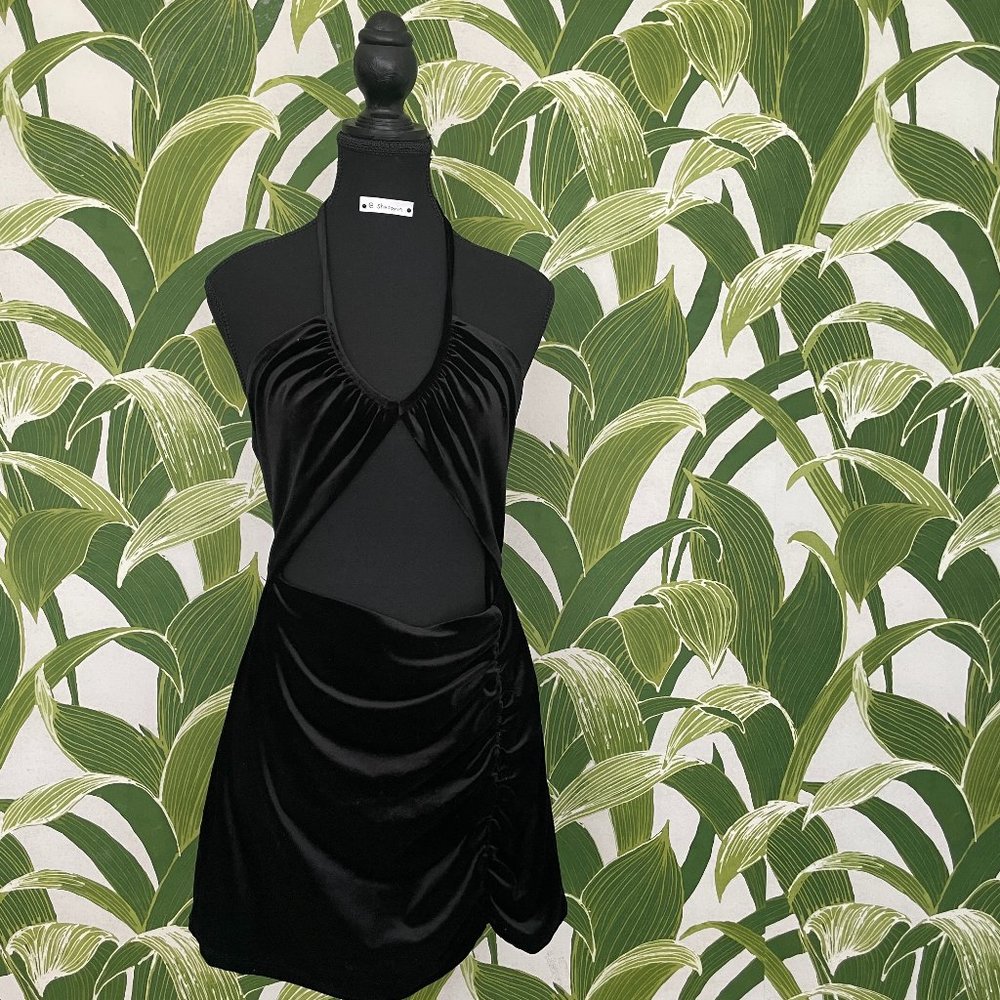 Brand New, Tags Attached Black Velvet Zara Mini Dress
